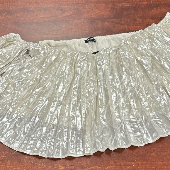 EXPRESS crop top blouse - Picture 6 of 9